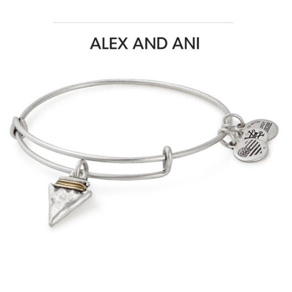 ALEX AND ANI Arrowhead Charm Bangle - Picture 1 of 3